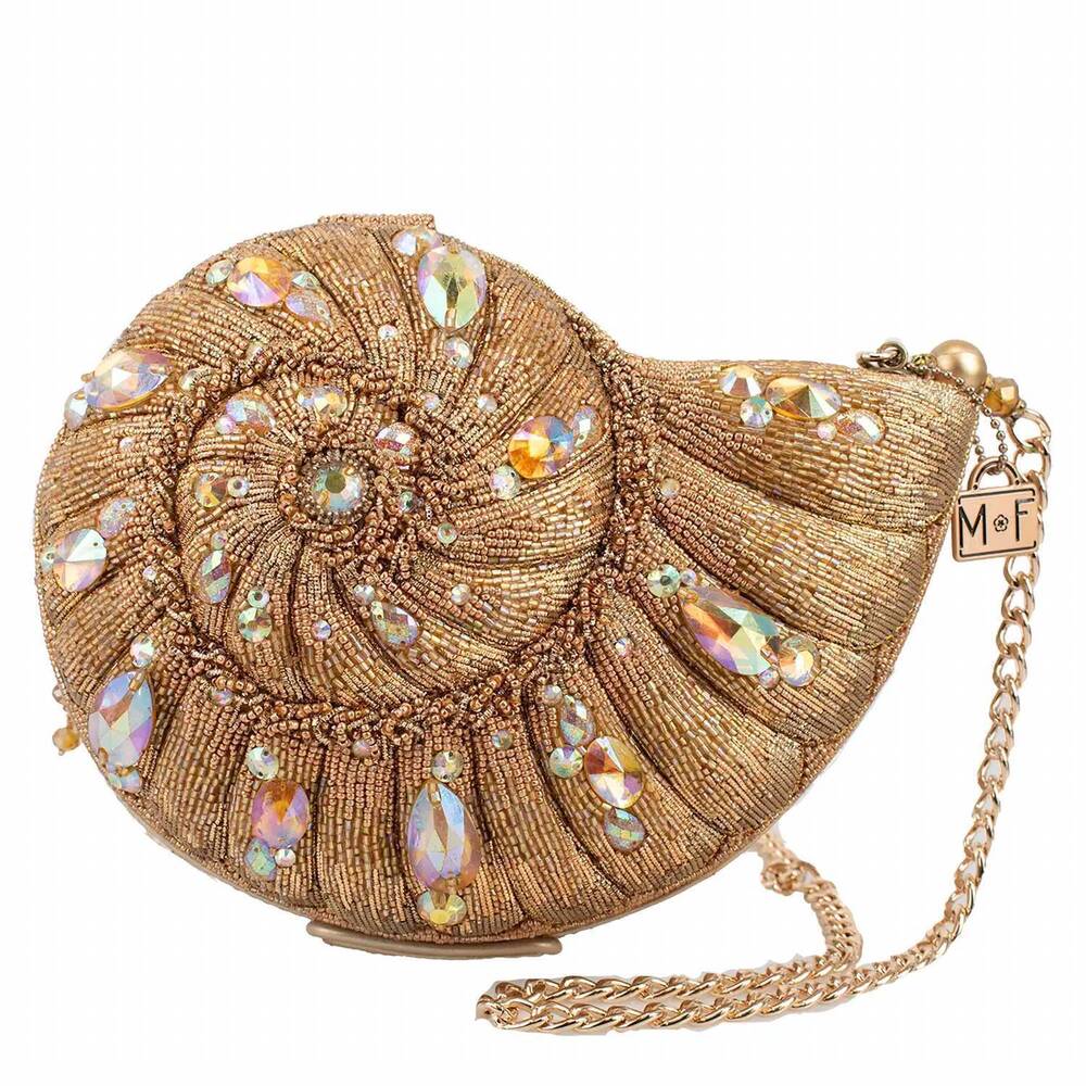 NEW MARY FRANCES women's coast handbag in gold